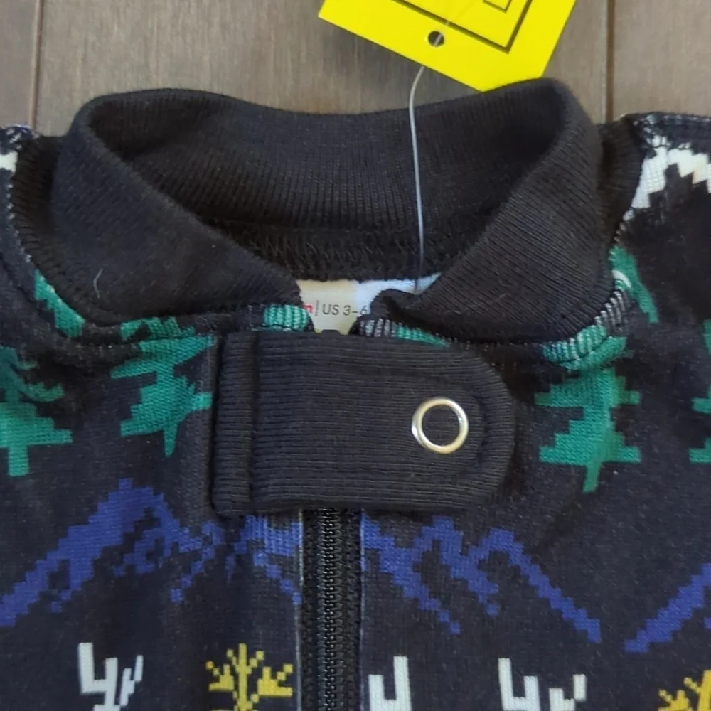 NWT Hanna Andersson 3-6 Month Zip Holiday Sleeper - Picture 5 of 7